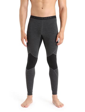 Pánské Legíny Icebreaker BodyfitZone™ Merino 260 Zone Thermal Černé | CZ 1809SGLO
